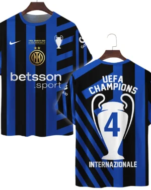 Football Club T-Shirt UEFA Champion League 2025 For Fan Football Club HVN1033INM053125TS3D