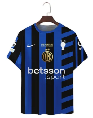 Football Club T-Shirt UEFA Champion League 2025 For Fan Football Club HVN1033INM053125TS3D