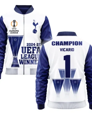 Football Football Bomber Jacket  UEFA League Cup 2025 For Fan Football HVN1017GV052425