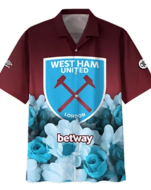 Football Hawaiian Shirt Premier League 2025 Print All The Way, Gift For Fan Football HVN1001WHU05072025HAW