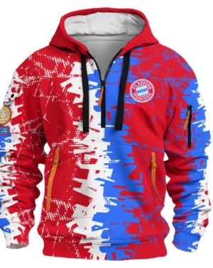 Football Hoodie Half Zipper Club WC 2025 For Fan Football HVN1082BM062125HODZ