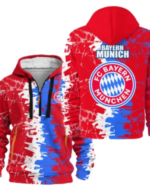 Football Hoodie Half Zipper Club WC 2025 For Fan Football HVN1082BM062125HODZ