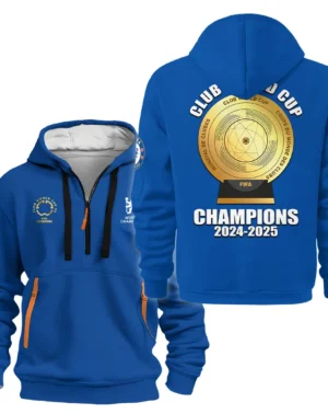 Football Hoodie Half Zipper Club World Cup 2025 Champions For Fan Football HVN11251125071425HODZ
