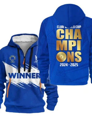 Football Hoodie Half Zipper Club World Cup 2025 Champions For Fan Football HVN11271127071425HODZ