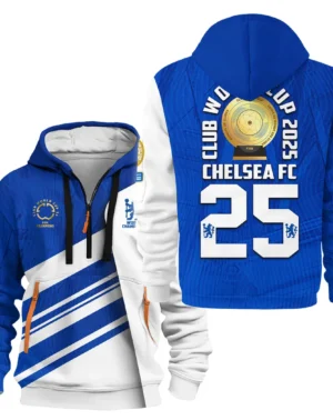 Football Hoodie Half Zipper Club World Cup 2025 Champions For Fan Football HVN11311131071425HODZ