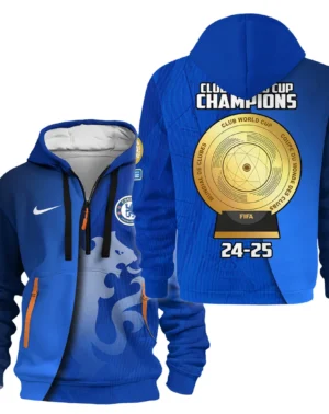 Football Hoodie Half Zipper Club World Cup 2025 Champions For Fan Football HVN11321132071425HODZ