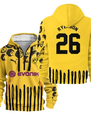 Football Hoodie Half Zipper For Fan HVN1101JR070125HODZ