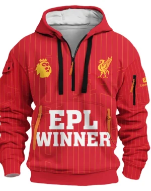 Football Hoodie Half Zipper Premier League 2025 For Fan Football HVN1023EPLCHAMP052725HODZ