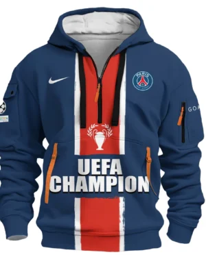 Football Hoodie Half Zipper UEFA Champion 2025 For Fan Football HVN1037CHAMP060225HODZ