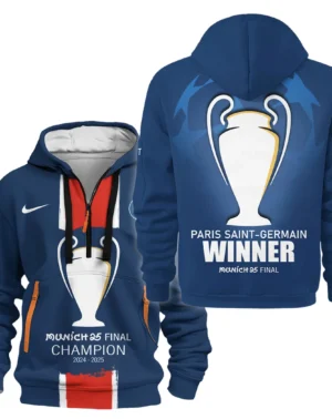 Football Hoodie Half Zipper UEFA Champion 2025 For Fan Football HVN1040C1060325HODZ