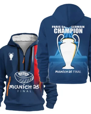 Football Hoodie Half Zipper UEFA Champion 2025 For Fan Football HVN1041C1060325HODZ