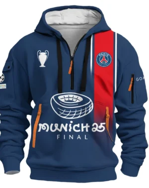Football Hoodie Half Zipper UEFA Champion 2025 For Fan Football HVN1041C1060325HODZ