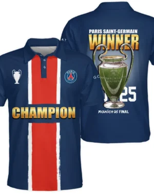 Football Star Polo Shirt UEFA Champion 2025 For Sport Fans HVN1039C1060225POS