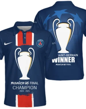 Football Star Polo Shirt UEFA Champion 2025 For Sport Fans HVN1040C1060325POS