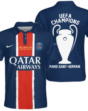 Football Star Polo Shirt UEFA Champion League 2025 For Sport Fans HVN1033PSG053125POS