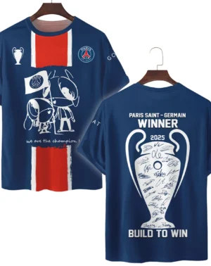 Football Star T-Shirt UEFA Champion 2025 For Sport Fans HVN1035C1WIN060225TS3D