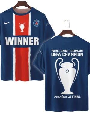 Football Star T-Shirt UEFA Champion 2025 For Sport Fans HVN1036C1060225TS3D