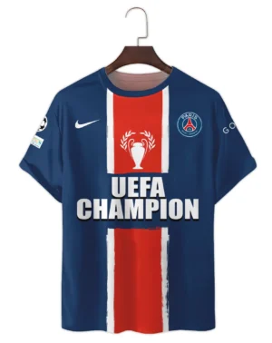 Football Star T-Shirt UEFA Champion 2025 For Sport Fans HVN1037CHAMP060225TS3D