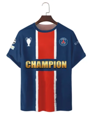 Football Star T-Shirt UEFA Champion 2025 For Sport Fans HVN1039C1060225TS3D
