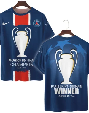 Football Star T-Shirt UEFA Champion 2025 For Sport Fans HVN1040C1060325TS3D