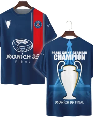 Football Star T-Shirt UEFA Champion 2025 For Sport Fans HVN1041C1060325TS3D