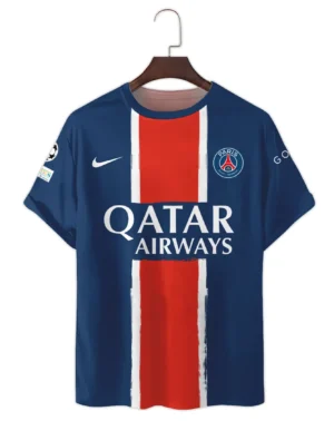 Football Star T-Shirt UEFA Champion League 2025 For Sport Fans HVN1034PSG053125TS3D