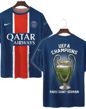 Football Star T-Shirt UEFA Champion League 2025 For Sport Fans HVN1034PSG053125TS3D