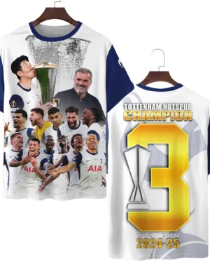 Football Team T-Shirt UEFA Europa 2025 For Sport Fans HVN1007C2CHAMP052225TS3D