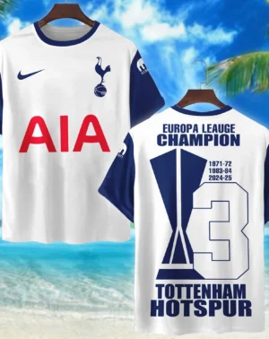 Football Team T-Shirt UEFA Europa 2025 For Sport Fans HVN1012UEFACHAMP052225TS3D