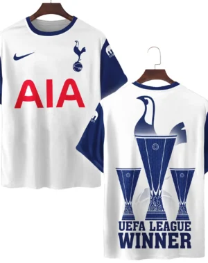 Football Team T-Shirt UEFA League 2025 For Sport Fans HVN1018C2WIN052625