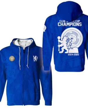 Football Zipper Hoodie Club World Cup 2025 Champions For Fan Football HVN11261126071425ZHD