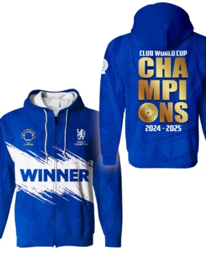 Football Zipper Hoodie Club World Cup 2025 Champions For Fan Football HVN11271127071425ZHD