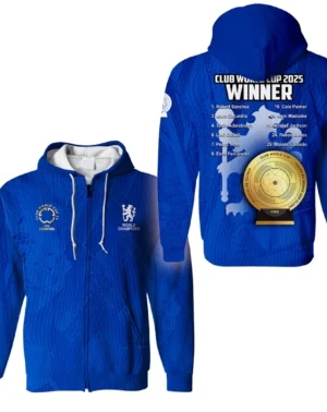 Football Zipper Hoodie Club World Cup 2025 Champions For Fan Football HVN11281128071425ZHD
