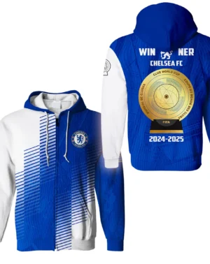 Football Zipper Hoodie Club World Cup 2025 Champions For Fan Football HVN11301130071425ZHD