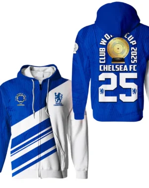 Football Zipper Hoodie Club World Cup 2025 Champions For Fan Football HVN11311131071425ZHD