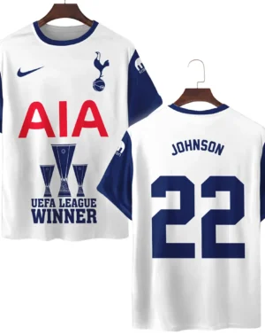 Footballer Football Team T-Shirt  UEFA League Cup 2025 For Fan Footballer HVN1017BJ052425