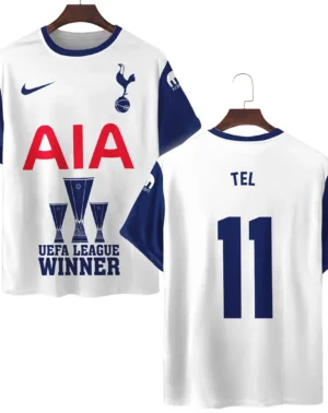 Footballer Football Team T-Shirt  UEFA League Cup 2025 For Fan Footballer HVN1017MT052425
