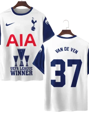 Footballer Football Team T-Shirt  UEFA League Cup 2025 For Fan Footballer HVN1017MV052425