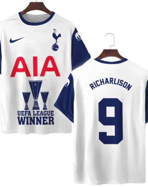 Footballer Football Team T-Shirt  UEFA League Cup 2025 For Fan Footballer HVN1017RI052425