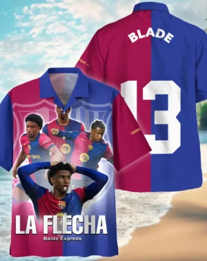 Footballer Hawaiian Shirt Laliga 2025 For Fan Footballer HVN1009AB05152025HAW