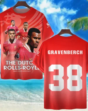 Footballer T-shirt Premier League 2025, gift for fan Footballer HVN1002RG05092025TS3D
