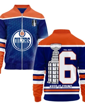 Hockey Bomber Jacket NHL 2025 For Sport Fans HVN1048OILER060525BOB
