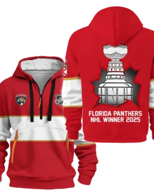 Hockey Hoodie Half Zipper NHL 2025 For Sport Fans HVN1051PTS060525HODZ