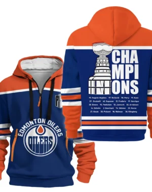 Hockey Hoodie Half Zipper NHL 2025 For Sport Fans HVN1052OILS060525HODZ