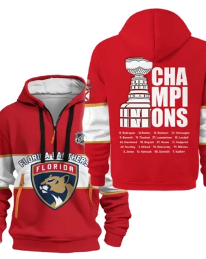 Hockey Hoodie Half Zipper NHL 2025 For Sport Fans HVN1052PNTH060525HODZ