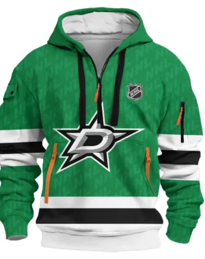 Hockey Hoodie Half Zipper NHL 2025 For Sport Fans HVN1053DAL060625HODZ