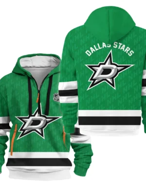 Hockey Hoodie Half Zipper NHL 2025 For Sport Fans HVN1053DAL060625HODZ