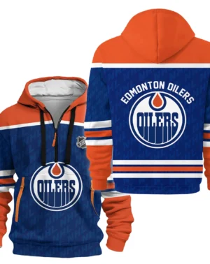 Hockey Hoodie Half Zipper NHL 2025 For Sport Fans HVN1053EDM060625HODZ