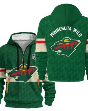 Hockey Hoodie Half Zipper NHL 2025 For Sport Fans HVN1053MIN060625HODZ