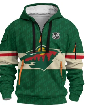 Hockey Hoodie Half Zipper NHL 2025 For Sport Fans HVN1053MIN060625HODZ